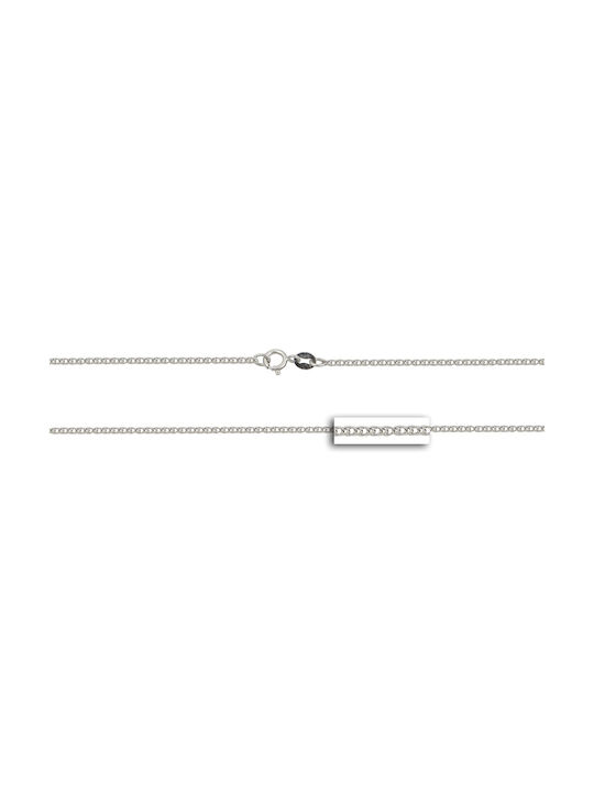 Mv Preziosa White Gold Chain Neck 9K Length 40cm