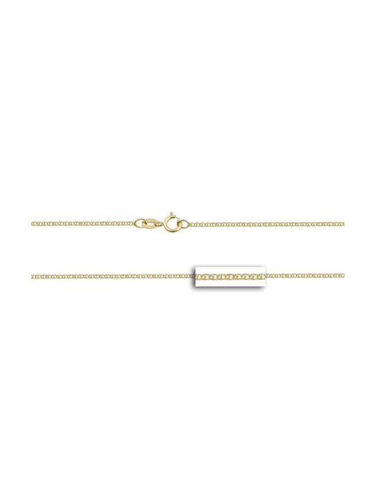 Mv Preziosa Goldene Kette Nacken 14K Länge 45cm