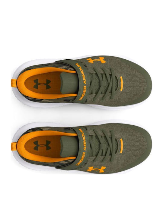 Bps Revitalize Kids Sports Shoes Running with Hoop & Loop Closure Khaki