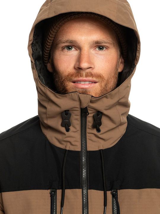 Quiksilver Fairbanks Men's Ski & Snowboard Jacket Brown EQYTJ03433-CPV0