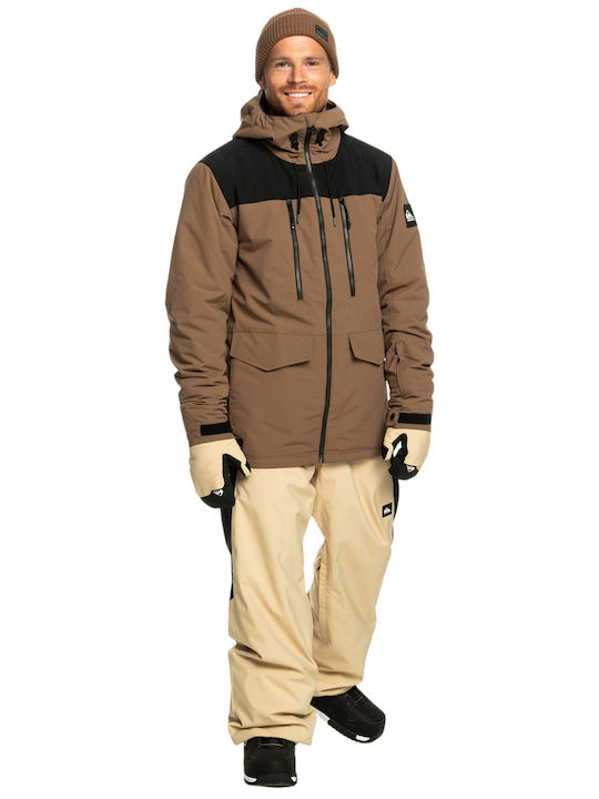 Quiksilver Fairbanks Men's Ski & Snowboard Jacket Brown EQYTJ03433-CPV0