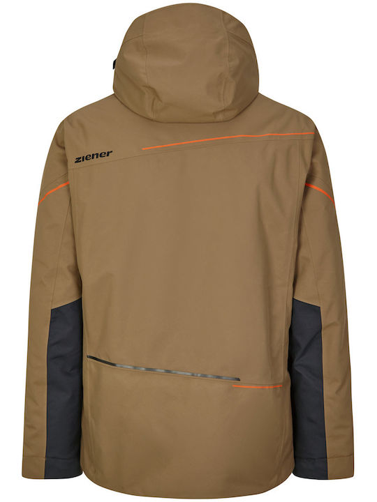Ziener Toroa 224204-366 Ανδρικό Μπουφάν για Σκι & Snowboard Καφέ Ziener Toroa 224204-366 Ανδρικό Μπουφάν για Σκι & Snowboard Καφέ