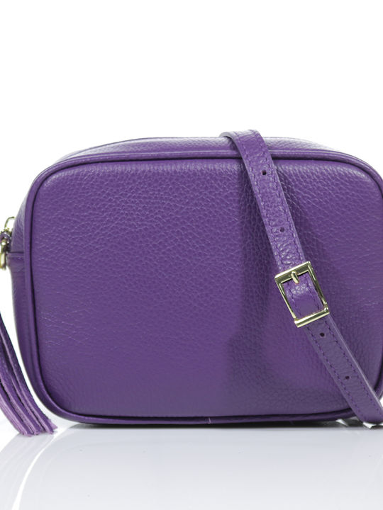 Passaggio Leather Leather Women's Bag Shoulder Purple