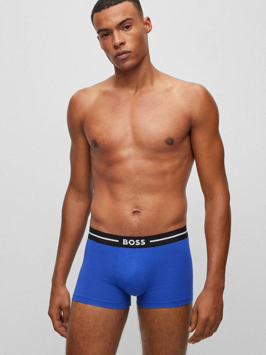 Hugo Boss Ανδρικά Μποξεράκια Μπλε 3Pack