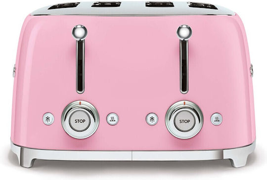 Smeg Toaster 4 Schlitze 2000W Rosa
