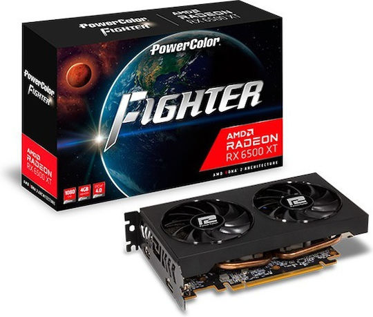 PowerColor Radeon RX 6500 XT 4GB GDDR6 Fighter Graphics Card