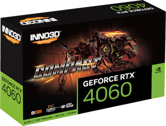 GeForce RTX 4060 8GB GDDR6 Compact Placă Grafică