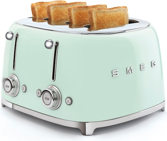 Smeg Toaster 4 Schlitze 2000W Grün
