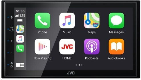JVC Ηχοσύστημα Αυτοκινήτου 2DIN (Bluetooth/USB/WiFi/GPS/Apple-Carplay/Android-Auto/CD) με Οθόνη Αφής 6.8"
