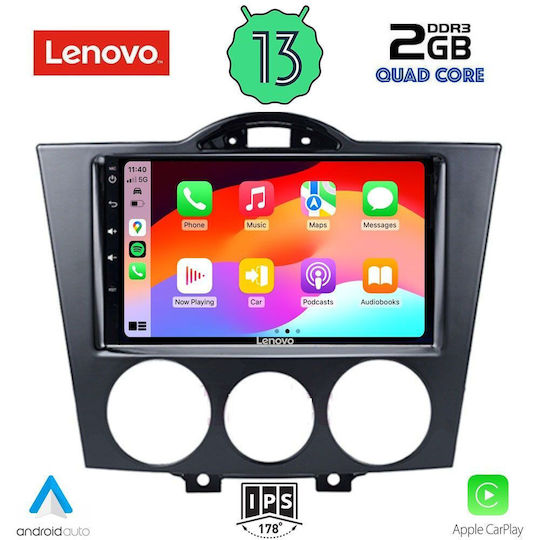 Lenovo Автомобилна Аудио Система за Mazda RX-8 2001-2008 (Bluetooth/USB/Вграден Wi-Fi/GPS/Apple CarPlay/Android Auto) с Touch Screen 9"