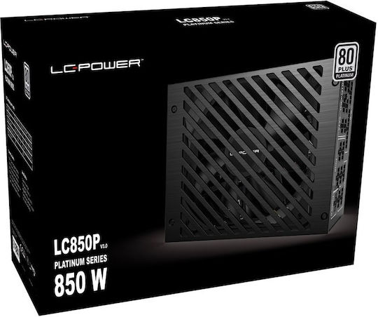 LC-Power LC850P V3.0 850W Μαύρο Τροφοδοτικό Υπολογιστή Full Modular 80 Plus Platinum