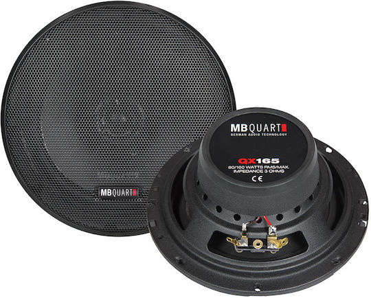 MB Quart QX165 Σετ Ηχεία Αυτοκινήτου 6.5" με 80W RMS (2 Δρόμων)