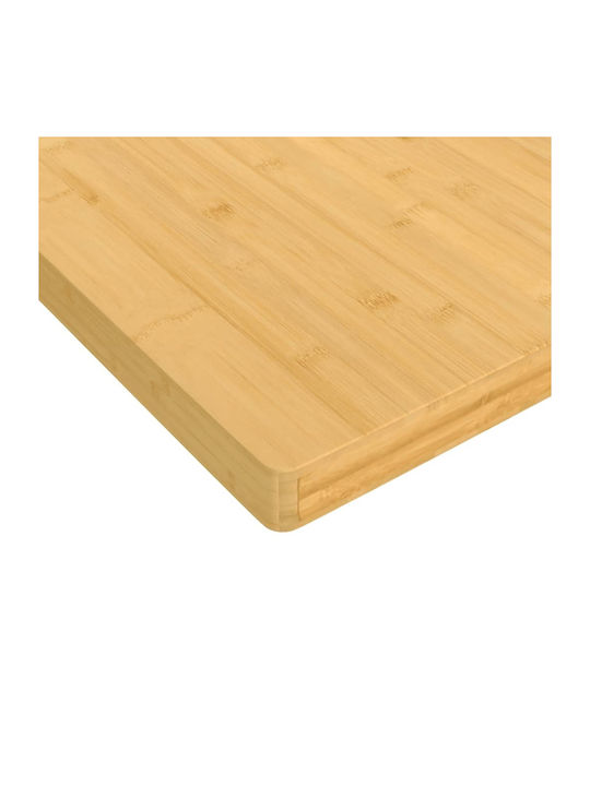 vidaXL Триъгълна Повърхност на масата Бамбук Кафяв 50x50x4см 352705 1бр