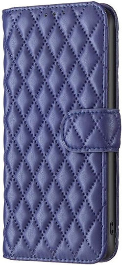 Puff Rhombus Wallet Albastru (Moto G13)