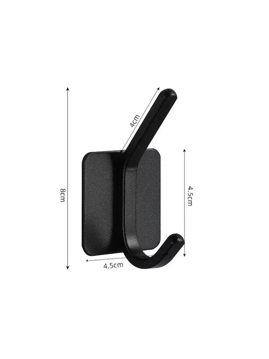 Wall Hanger Black 4pcs