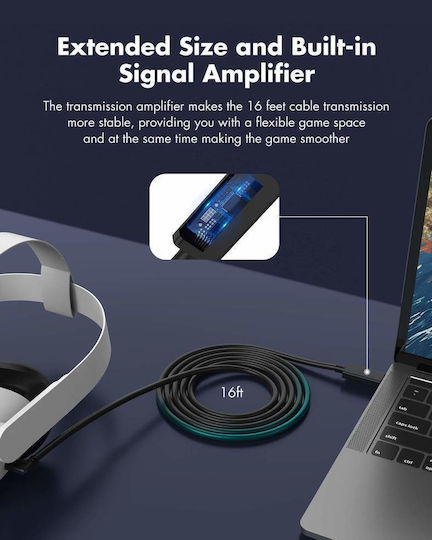 KIWI Design Ъглов HDMI Кабел HDMI Мъжки - HDMI Мъжки 5м Черен