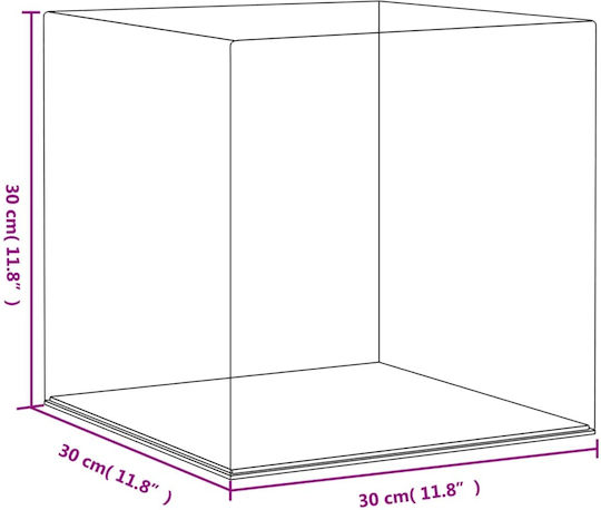 vidaXL Product Display Stand W30xD30xH30cm