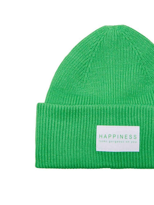 Only Ribbed Beanie Cap Green