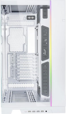 Lian Li O11 Dynamic EVO XL Gaming Full Tower Computer Case with Window Panel and RGB Lighting White