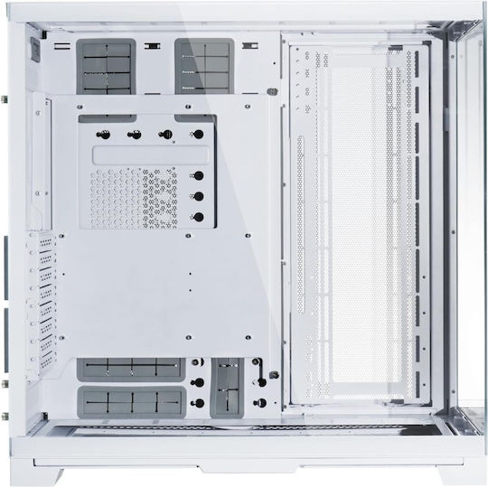Lian Li O11 Dynamic EVO XL Gaming Full Tower Κουτί Υπολογιστή με Πλαϊνό Παράθυρο και RGB Φωτισμό Λευκό