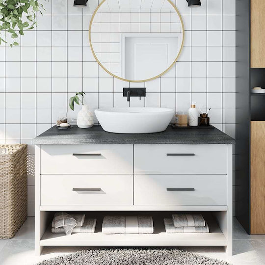vidaXL Countertop without Sink L100xW60xH4cm Sc. Grey