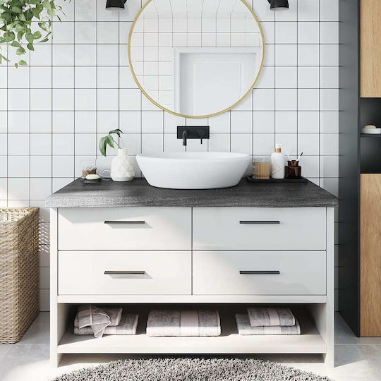 vidaXL Countertop without Sink L100xW60xH6cm Dark Grey