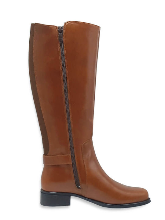 Leather Women's Boots Tabac Brown
