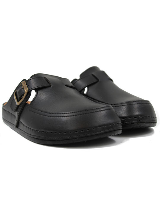 Steps Med Men's Slipper Black