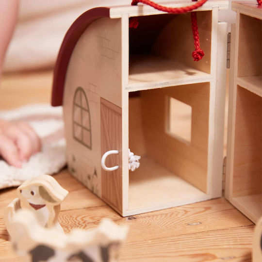 Filibabba Animal Farm with Animals made of Wood for 18++ Months