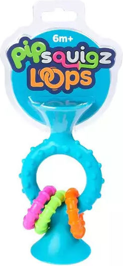 Fat Brain Toys Βρεφικό Παιχνίδι Pipsquigz από Σιλικόνη με Ήχους για 6+ Μηνών