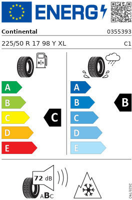 Continental 225/50R17 98Y XL FR 4 Seasons Anvelopă pentru Mașină Electrică