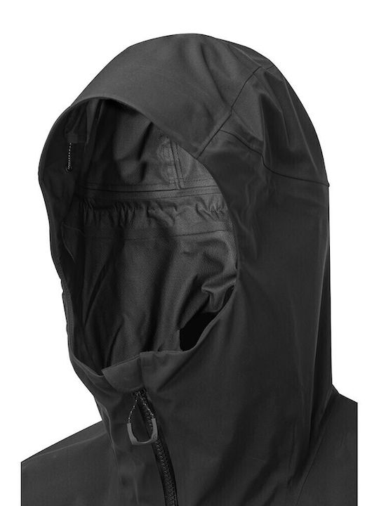 Geacă Hardshell Iarna Waterproof Cu Protecție Împotriva Vântului Negru
