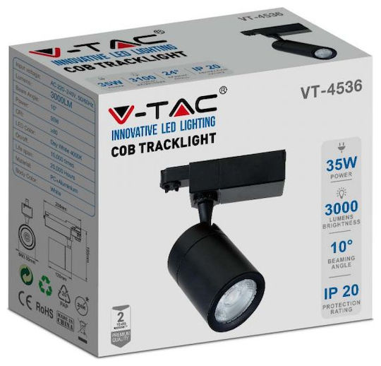 V-TAC LED Γραμμικό Φωτιστικό Οροφής 35W Θερμό Λευκό IP20