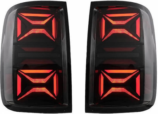 Vland Taillights Led for Volkswagen Amarok Black / Fime 10-21 2pcs