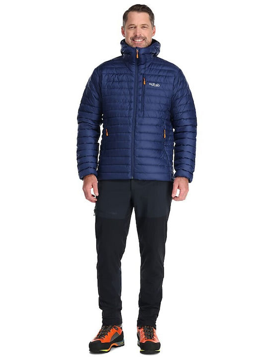 Rab Herren Winter Jacke Lässig Winddicht Deep Ink