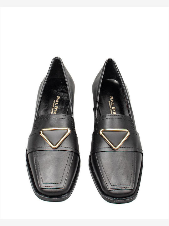 Leather Black Heels