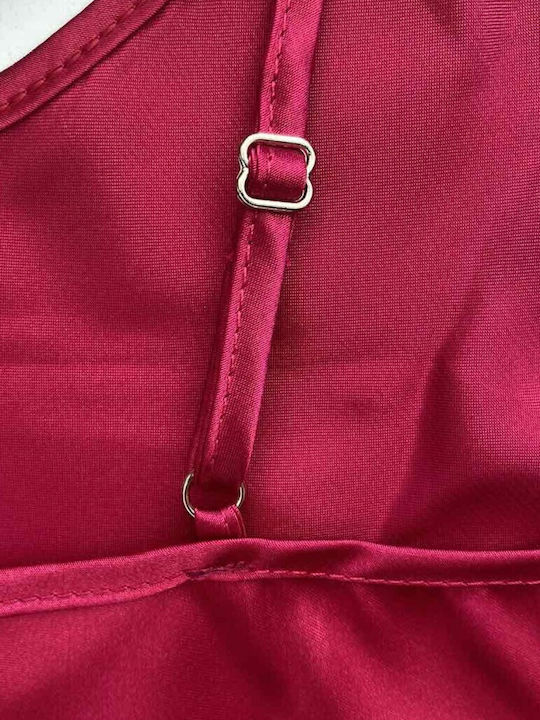 Kal-tsa Winter Satin,σατεν Babydoll Fuchsie