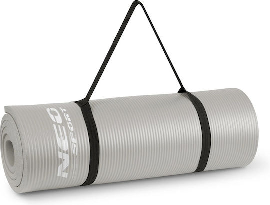 NEO Sport Exercise Mat Gray with Carry Strap (183x60x1cm)