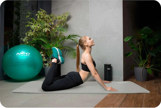 NEO Sport Exercise Mat Gray with Carry Strap (183x60x1cm)