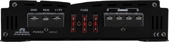 Renegade Car Audio Amplificator Auto RXA 1800D 1 canal (Clasa D)