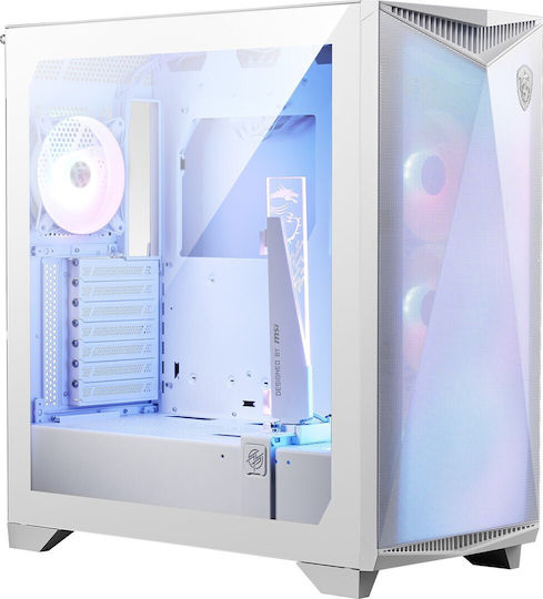 MSI MPG GUNGNIR 300R AIRFLOW Gaming Midi Tower Κουτί Υπολογιστή με Πλαϊνό Παράθυρο και RGB Φωτισμό Λευκό