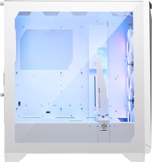 MSI MPG GUNGNIR 300R AIRFLOW Gaming Midi Tower Κουτί Υπολογιστή με Πλαϊνό Παράθυρο και RGB Φωτισμό Λευκό