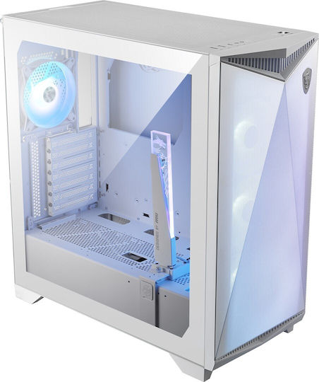 MSI MPG GUNGNIR 300R AIRFLOW Gaming Midi Tower Κουτί Υπολογιστή με Πλαϊνό Παράθυρο και RGB Φωτισμό Λευκό