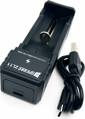 Speras SP-ZL11 USB Charger 2 Batteries Li-ion Size 26650