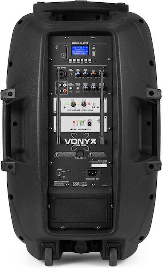 Vonyx Ηχείο Karaoke με Ασύρματα Μικρόφωνα Verve38 174.032 Μαύρο