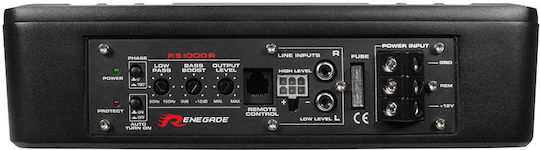 Renegade Car Audio Selbstverstärkter Auto-Subwoofer 10" 125W RMS mit Gehäuse