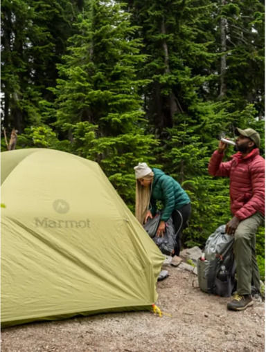 Marmot Tungsten Σκηνή Camping Igloo Χακί με Διπλό Πανί για 2 Άτομα