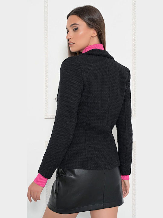 Fullah Sugah Women's Double Breasted Blazer Black
