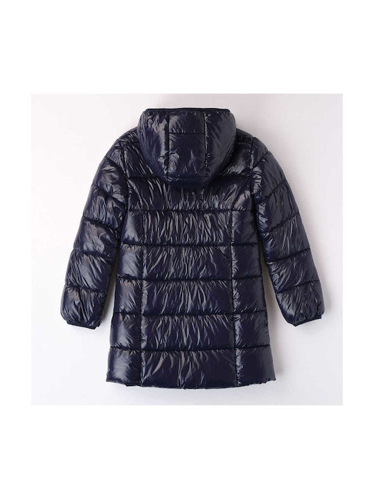 iDO Girls Quilted Coat Navy Blue