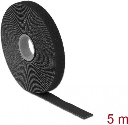 DeLock 18711 Δεματικό Καλωδίων Πλαστικό 13mmx5mm σε Μαύρο χρώμα (1τμχ) (18711)